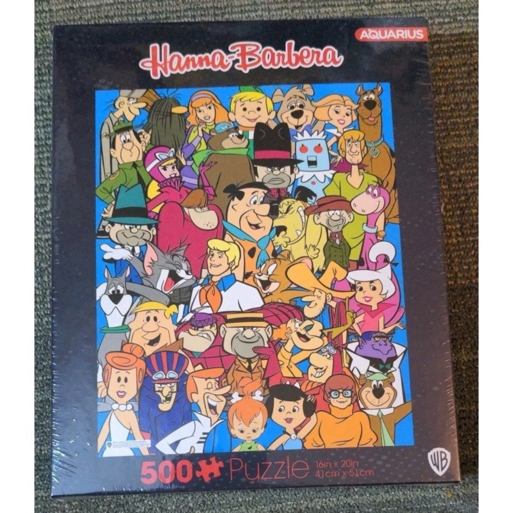 NEW‎ Aquarius Hanna Barbera 500PC Puzzle The Flinstones Scooby Jetsons Kidcore